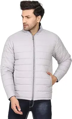 6. MARK LEUTE Men's Polyester Standard Length Reversible Jacket
