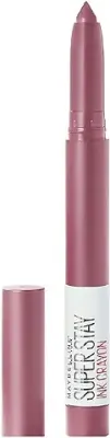 12. Maybelline New York Lipstick, Matte Finish, Long-lasting, Intense Colour, SuperStay Crayon Lipstick, 25 Stay Exceptional, 1.2g