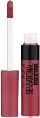 Maybelline New York Lipstick, Matte Finish, Non-Sticky and Non-Drying, Sensational Liquid Matte, 24 Touch of Spice, 7ml
