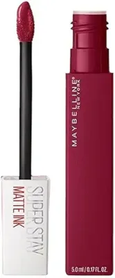 8. Maybelline New York Liquid Matte Lipstick, Long Lasting, 16hr Wear, Superstay Matte Ink, Founder, 5ml