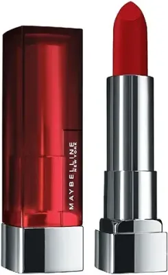 7. Maybelline New York Matte Lipstick, Intense Colour, Moisturised Lips, Color Sensational Creamy Matte, 690 Siren in Scarlet, 3.9g