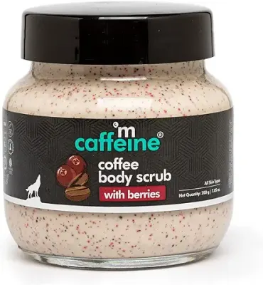 2. mCaffeine Berries & Coffee Body Scrub for Tan Removal