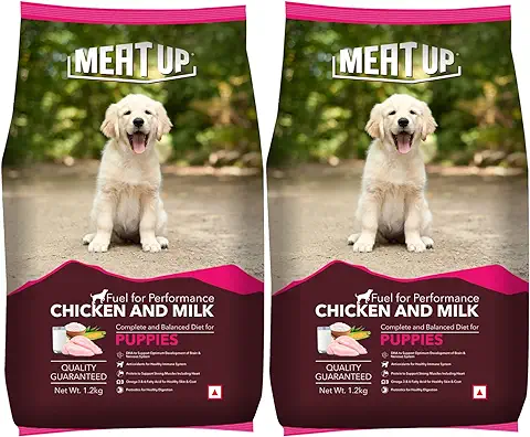 3. Meat Up Chicken and Milk Puppy Dry Dog Food 1.2 kg