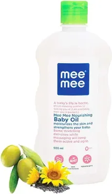 14. Mee Mee 3-in-1 Baby Oil for Soft and Smooth Skin with Sunflower