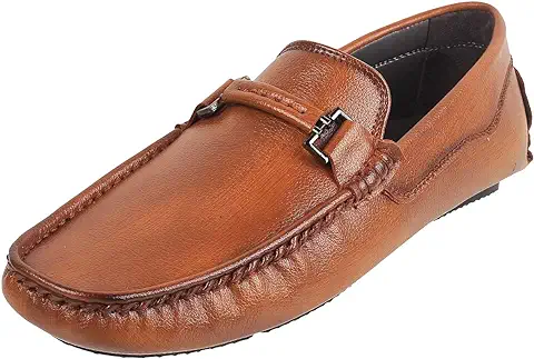 11. Metro Men's Leather Loafers Shoes (71-8489)