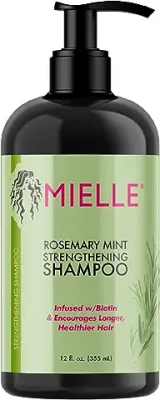 5. Mielle Organics Rosemary Mint Strengthening Shampoo Infused with Biotin, Cleanses and Helps Strengthen Weak and Brittle Hair, 12 Ounces