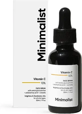 6. Minimalist 10% Vitamin C Face Serum for Glowing Skin