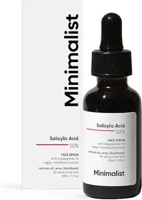 2. Minimalist 2% Salicylic Acid Serum For Acne, Blackheads & Open Pores | Reduces Excess Oil & Bumpy Texture | BHA Based Exfoliant for Acne Prone or Oily Skin | 30ml