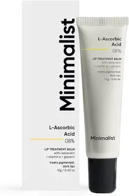 15. Minimalist 8% L-Ascorbic Acid Lip Treatment Balm with Vitamin E