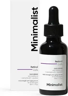3. Minimalist Retinol 0.6% Mid-Strength Anti Aging Face Serum