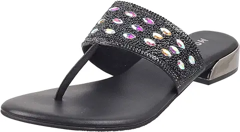 14. Mochi Women Ethnicwear Flat Thong Sandal