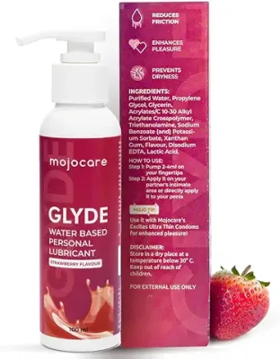 15. Mojocare Glyde Strawberry Flavoured Lubricant Gel for Men and Women