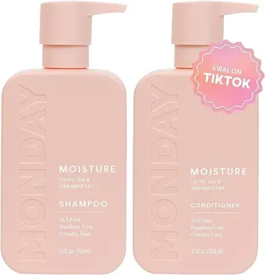 8. MONDAY HAIRCARE Moisture Shampoo + Conditioner Set for Dry