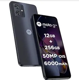 3. Motorola G54 5G (Midnight Blue, 12GB RAM, 256GB Storage) | MediaTek Dimensity 7020 Processor | 6000mAh Battery with 30W Turbocharging | 50 MP OIS Camera with UltraPixel Technology | 6000 mAh Battery