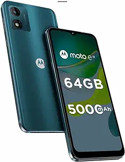6. Motorola Moto E13 (Aurora Green, 2GB RAM, 64GB Storage)