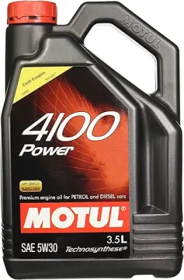 8. Motul 4100 Power SAE 5W30 API SM/CF Semi Synthetic Engine Oil