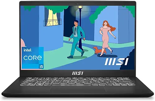 2. MSI Modern 15, Intel 11th Gen. i5-1155G7, 40CM FHD 60Hz Laptop (16GB/512GB NVMe SSD/Windows 11 Home/Intel UHD Graphics/Classic Black/1.7Kg), B11M-061IN
