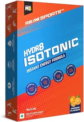 7. MuscleBlaze Fuel One Sports Hydr8 Isotonic Instant Energy Formula for Rapid Rehydration (Orange, 1 kg)