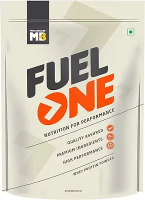12. MuscleBlaze Fuel One Whey Protein (Chocolate 1 kg / 2.2 lb) 5.29 g BCAA, 4.2 g Glutamic Acid