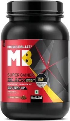 3. MuscleBlaze Super Gainer Black