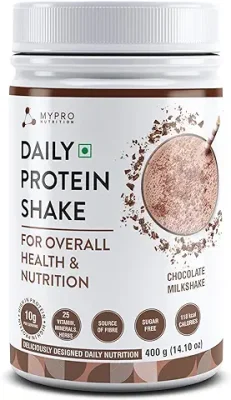 14. Mypro Sport Nutrition Daily Protein Shake 118 kcal Calories, 25 Vitamin -Serving -40- For Men & Women Chocolate Milk Shake Flavor For 400Gm