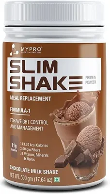7. Mypro Sport Nutrition Slim Shake Protein Powder-Meal Replacement Shake For Weight Control & Management-Sugar Free