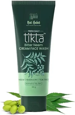 11. Nat Habit Neem Cream Face Wash For Oily Skin Acne