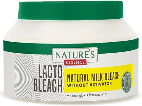 13. NATURES ESSENCE Lacto Bleach Cream, Milky White, 100g