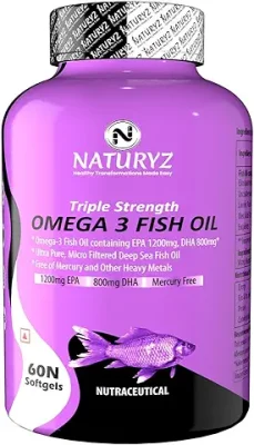 12. Naturyz Triple Strength Omega 3 Fish Oil