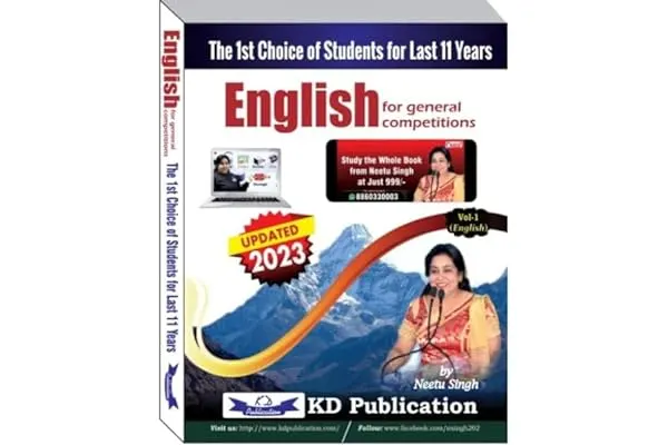 1. NEETU SINGH ENGLISH FOR GENERAL COMPETITIONS VOL - 1 IN ENGLISH NEW 2023 EDITION