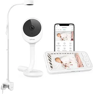 1. NETVUE Baby Camera Monitor Video - Peekababy 4 in 1 Bracket Meets the Needs of Parents in All Scenarios, Baby Monitor with Camera and Audio, 5" Display, 2-Way Talk, Free Smart Phone App, Cry Detection