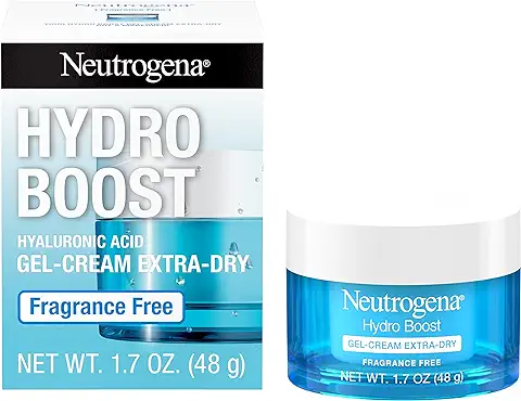 6. Neutrogena Hydro Boost Hyaluronic Acid Hydrating Face Moisturizer Gel-Cream to Hydrate and Smooth Extra-Dry Skin, 1.7 oz