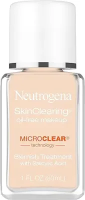 1. Neutrogena SkinClearing Oil-Free Acne and Blemish Fighting Liquid Foundation with Salicylic Acid Acne Medicine