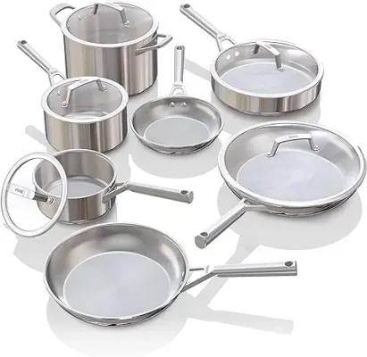 Duxtop Professional Stainless Steel Induction Cookware Set, 19PC Kitchen  Pots and Pans Set, Heavy Bottom with Impact-bonded Technology