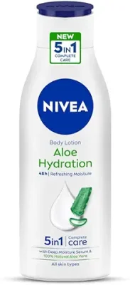 1. NIVEA Aloe Hydration Body Lotion 200 ml| 48 H Moisturization | Refreshing Hydration | Non Sticky Feel | With Goodness of Aloe Vera For Instant Hydration In Summer | For Men & Women