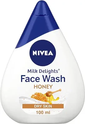 12. NIVEA Face Wash, Milk Delights Moisturizing Honey(Dry Skin), 100ml