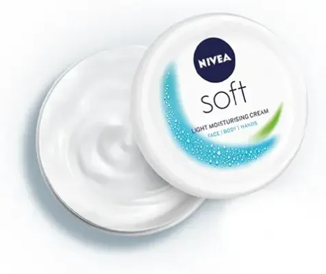 9. NIVEA Soft Light Moisturizer, 300 ml, for Face, Hand & Body, Non-Greasy Cream with Vitamin E & Jojoba Oil for Instant Hydration