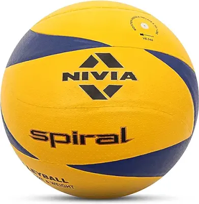 15. Nivia Spiral Volleyball (Yellow) Size-4