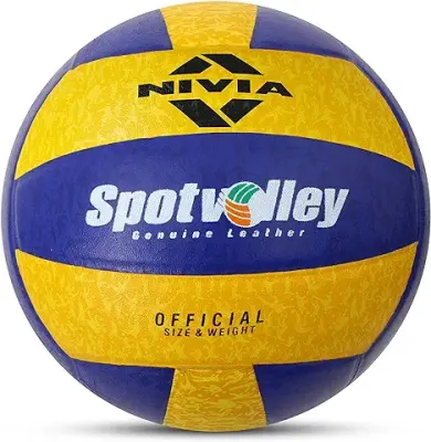 5. Nivia VB-492 Spot Volleyball, Size 4, Rubber, Multicolour