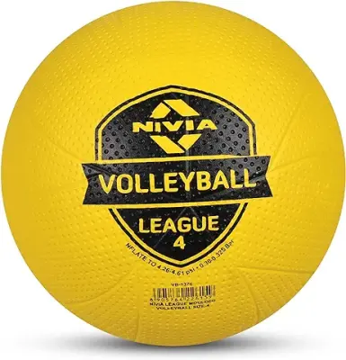 4. Nivia Volleyball/Rubberized Moulded/Suitable for Indoor/Outdoor