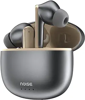 12. Noise Buds VS104 Max Truly Wireless in-Ear Earbuds with ANC(Up to 25dB),Up to 45H Playtime, Quad Mic with ENC, Instacharge(10 min=180 min), 13mm Driver, BT v5.3 (Silver Grey)