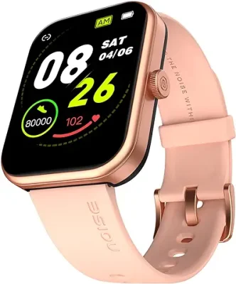 1. Noise Noise Pulse 2 Max 1.85" Display, Bluetooth Calling Smart Watch, 10 Days Battery, 550 NITS Brightness, Smart DND, 100 Sports Modes, Smartwatch for Men and Women (Rose Pink)