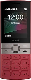 3. Nokia 150 Dual SIM Premium Keypad Phone | Rear Camera, Long Lasting Battery Life, Wireless FM Radio & MP3 Player and All-New Modern Premium Design | Red