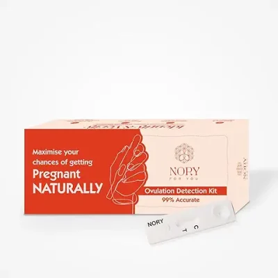 14. Nory Ovulation Test Kit Combo of 5 Strips and 1 Pregnancy Kit for Women Family Planning to get Pregnant Naturally