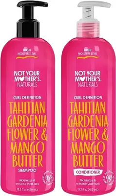 6. Not Your Mother's Naturals Curl Defining Shampoo and Conditioner Sets - 2 Pack - 98% Naturally Derived Ingredients, Sulfate-Free Shampoo & Conditioner for All Hair Types (Gardenia & Mango Butter)