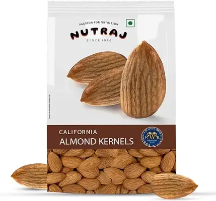 2. Nutraj Premium Raw California Almonds Whole Value Pouch Pack 1Kg