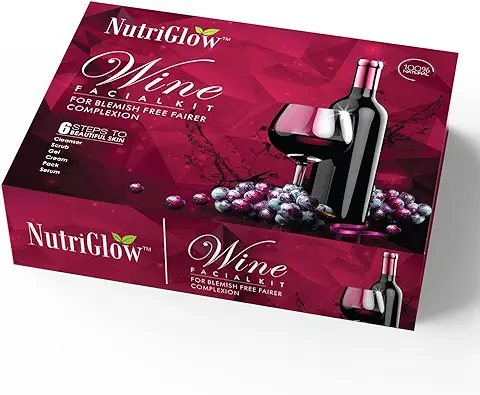 13. NutriGlow Wine Facial Kit For Radiant Glow, All Skin Types- 250g+10ml