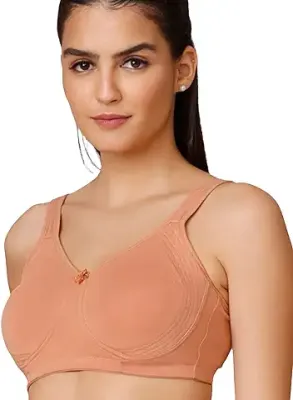 HiloRill Full Support Minimizer Cotton Bra for Women, Everyday T