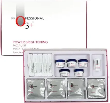 12. O3+ Power Brightening Facial Kit For Radiant and Glowing Skin ,163gm