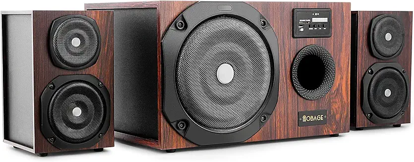 7. Obage HT-144 100W 2.1 Home Theatre Speaker System with Optical in